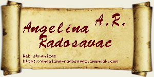 Angelina Radosavac vizit kartica